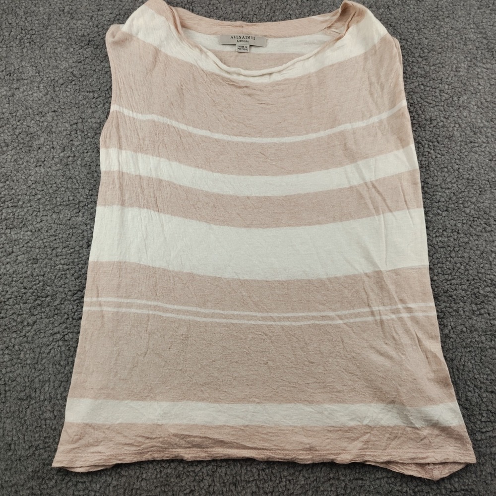 All Saints Top Wool Blend Top Size Medium Lightweight Summer Sleeveless